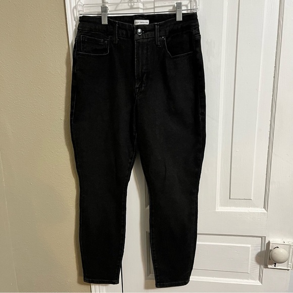 Good American Black Skinny Jeans Size 10 30 Inches E - Picture 1 of 6